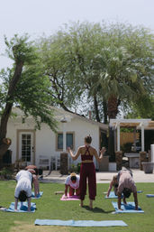 Private Yoga Class with Custom Playlists, Mimosa Add-Ons, and Cold Lavender Eye Towels image 14