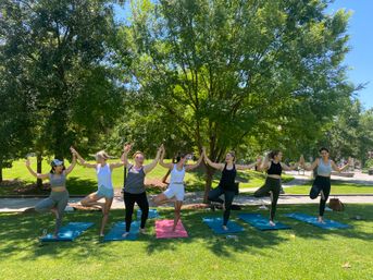Private Yoga Class with Custom Playlists, Mimosa Add-Ons, and Cold Lavender Eye Towels image 5