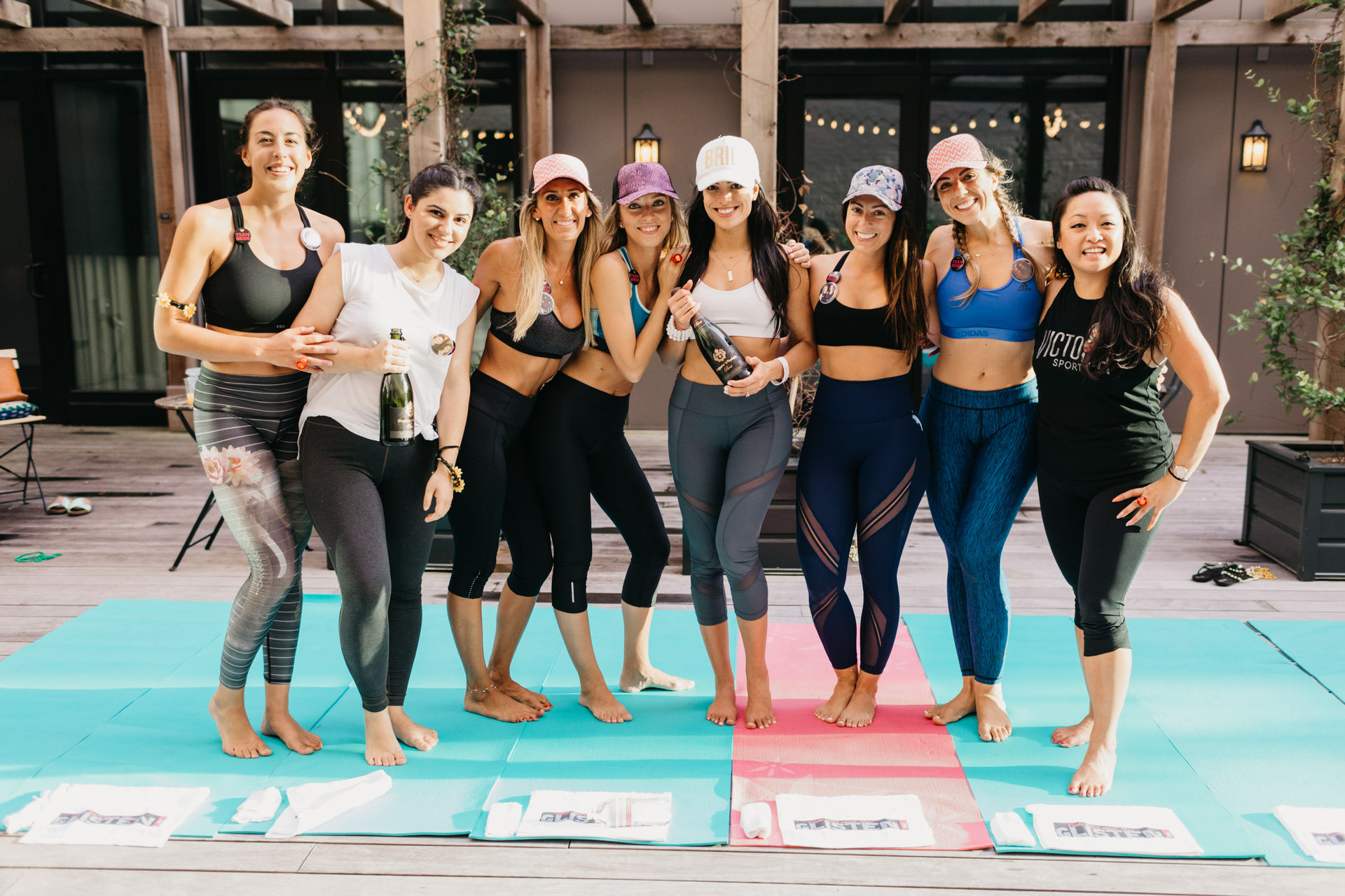 Custom Yoga Class with Fun Playlists, Mimosa Add-Ons, and Cold Lavender Eye Towels image 1