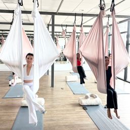 Aerial Yoga Bachelorette Party image