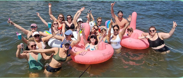 Private Pontoon Party Booze Cruise with Captain, Water Toys, Music, and Fun (BYOB & Food) image 3