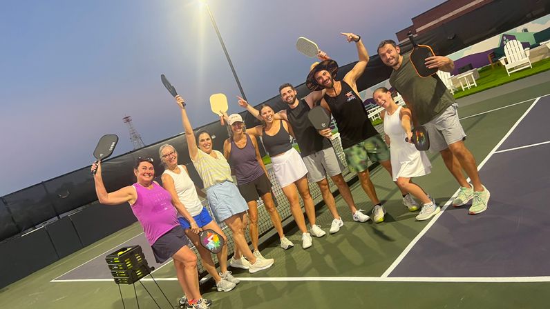 Rooftop Pickleball Party in Downtown Austin with Optional Drink Package image 6