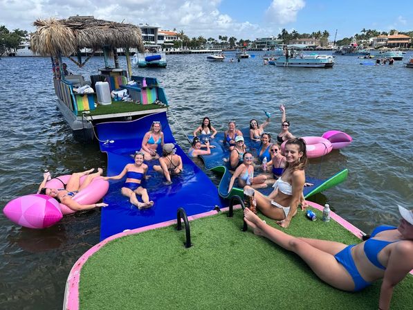 Celebrate Weekdays! It's Tiki Time! BEST VIBE at the Sandbar! Includes FREE Custom Decor, Towels, Party Supplies and Ring Floatie! image 21