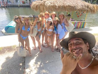 Celebrate Weekdays! It's Tiki Time! BEST VIBE at the Sandbar! Includes FREE Custom Decor, Towels, Party Supplies and Ring Floatie! image 26