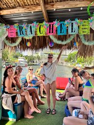 Celebrate Weekdays! It's Tiki Time! BEST VIBE at the Sandbar! Includes FREE Custom Decor, Towels, Party Supplies and Ring Floatie! image 29