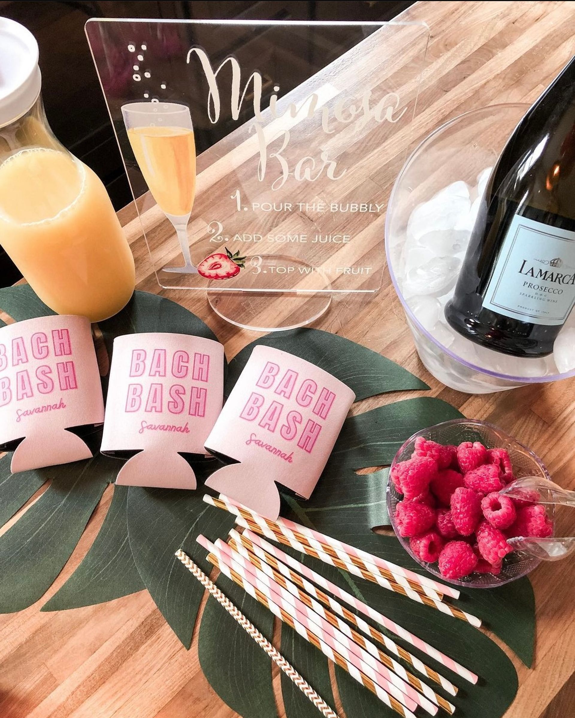 Insta-worthy Party Decor + Mimosa Bar Set Up