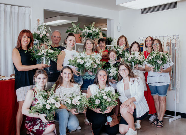 Fresh Floral Arrangement Class with Blooming Blossoms image 8