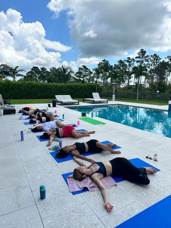 Bad Girls Yoga: Destin’s Namaste then Rosè Class, Yoga Mat, Rosé & Aromatherapy Included! image 13