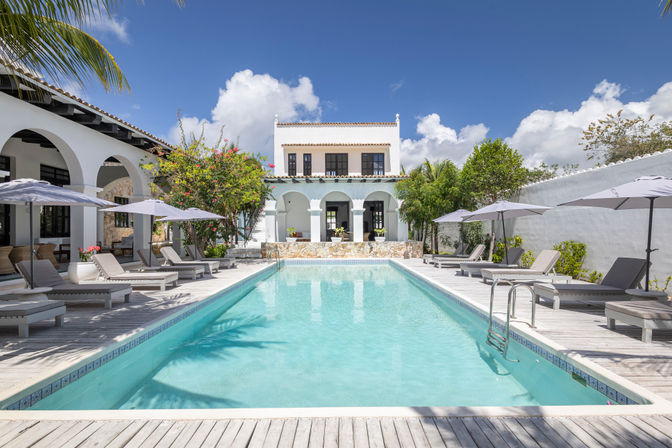 Villa Raes: Old-World Charm Meets Quiet Luxury with Pool + Pickleball Court image 1