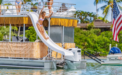 Tiki Slide Party: Two-Storey Party Boat with Slide image 3
