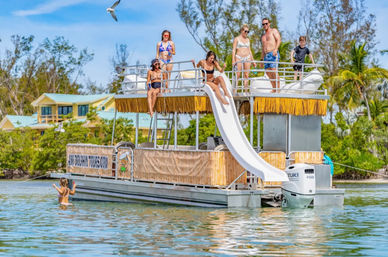 Tiki Slide Party: Two-Storey Party Boat with Slide image