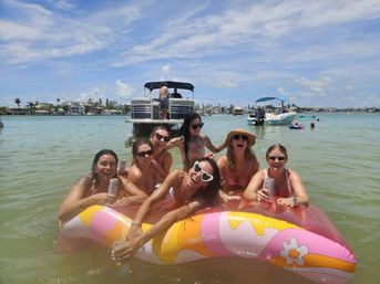 BYOB Pontoon Party Boat in St. Pete with Expert Crew, Scenic Views, Insta-Worthy Floats, and More! image 9