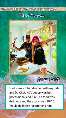 The DJ CHEF Bachelorette Experience: Seen on Bravo, MTV & Food Network image 8