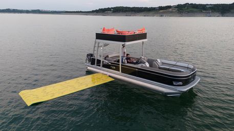 Pontoon Party at Devils Cove on "Nighthawk" Double Decker: BYOB, Captain & Waterslide image 1