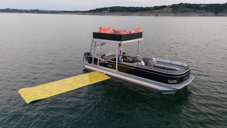 Pontoon Party at Devils Cove on "Nighthawk" Double Decker: BYOB, Captain & Waterslide image 1