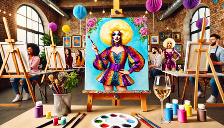 Book Your Drag Queen Sip and Paint Private Party at Your Location!  image 3