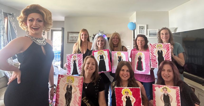 Book Your Drag Queen Sip and Paint Private Party at Your Location!  image 2