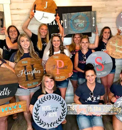 Boozy DIY Custom Wood Painting Workshop: BYOB Inner Martha Stewart Moment image 1