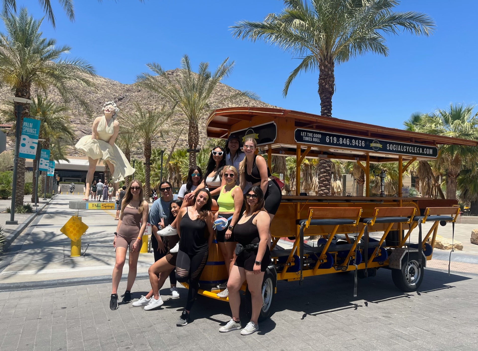 Palm Springs Bar Hop on the Sunny Cycle Party Bike