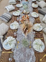Bohemian Picnic Party with Charcuterie Platters, Flower Arrangement, Custom Decor and More image 2
