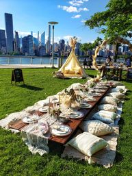 Bohemian Picnic Party with Charcuterie Platters, Flower Arrangement, Custom Decor and More image 3
