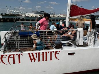 Miami Beach Boat Party on the Great White Catamaran image 6