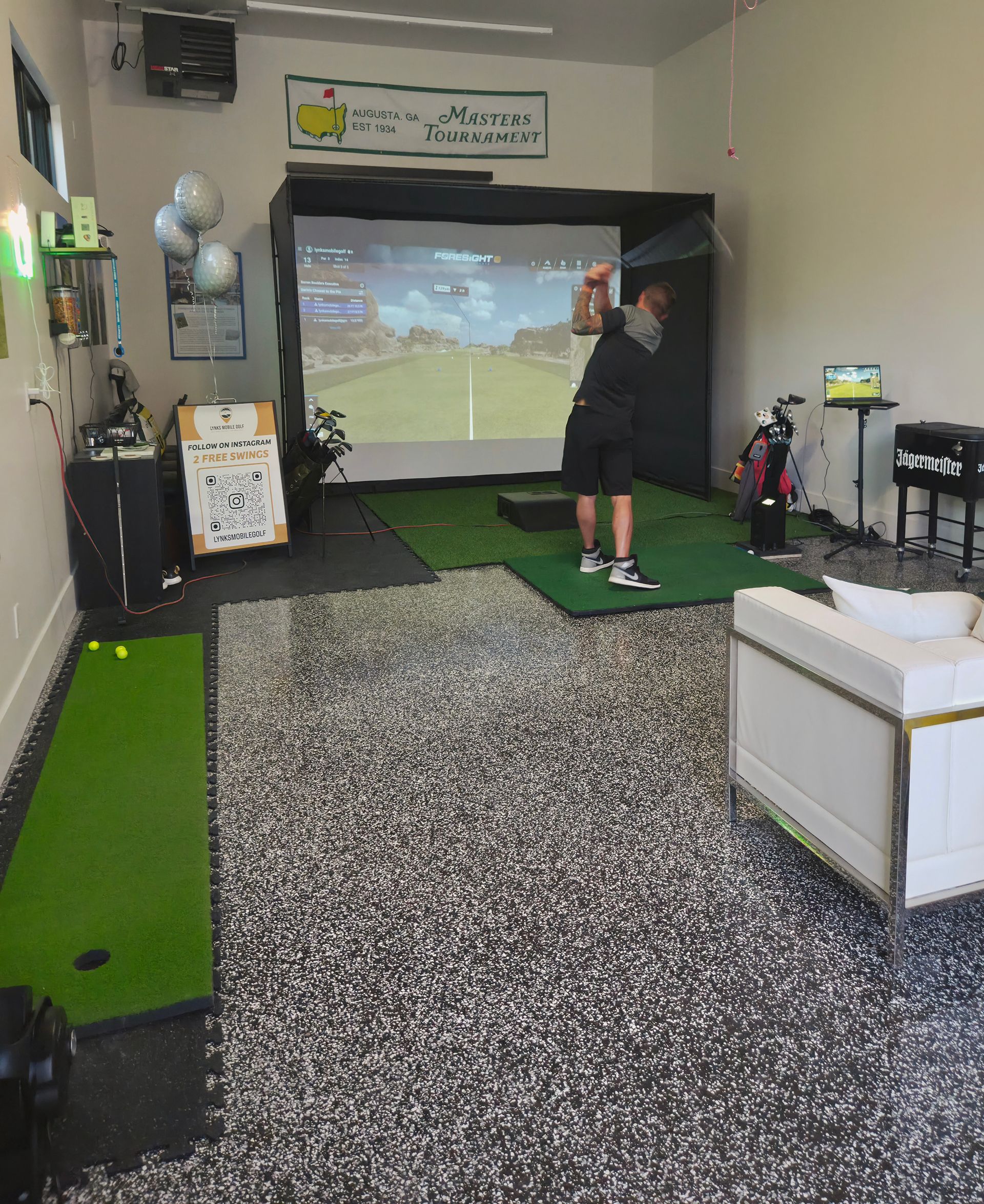 High-End Mobile Golf Simulator Delivered to Your Event: Set-Up & Take Down Included image 1