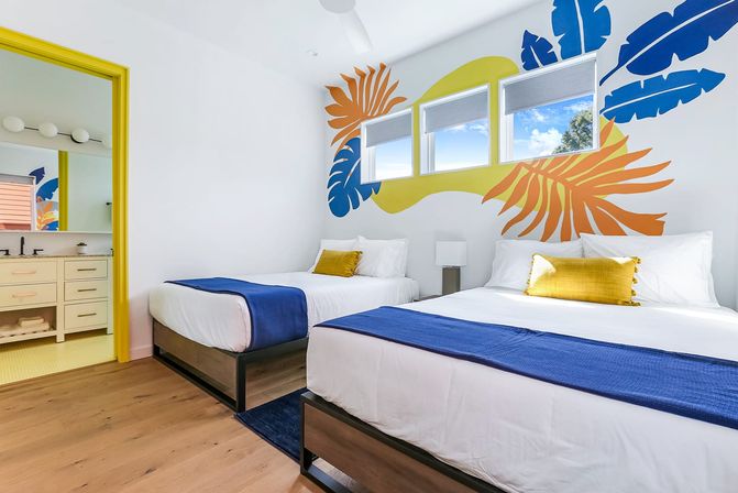 The Jungle House: A Modern, Vibrant Oasis with Shared Heated Pool and Private Hot Tub image 3