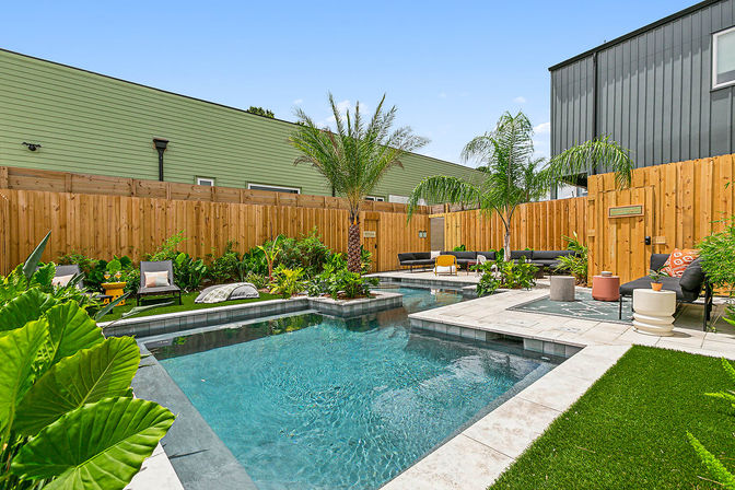 The Jungle House: A Modern, Vibrant Oasis with Shared Heated Pool and Private Hot Tub image 2