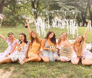 Central Park Iconic Picnic with Silk Floral Arrangements, Faux Floral Garlands, and Custom Luxury Decor Packages with Brunch & Dessert Add-ons image