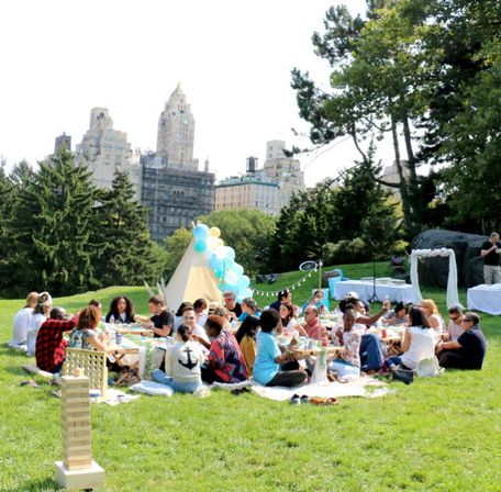 Central Park Iconic Picnic with Silk Floral Arrangements, Faux Floral Garlands, and Custom Luxury Decor Packages with Brunch & Dessert Add-ons image 7
