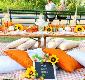 Central Park Iconic Picnic with Silk Floral Arrangements, Faux Floral Garlands, and Custom Luxury Decor Packages with Brunch & Dessert Add-ons image 11