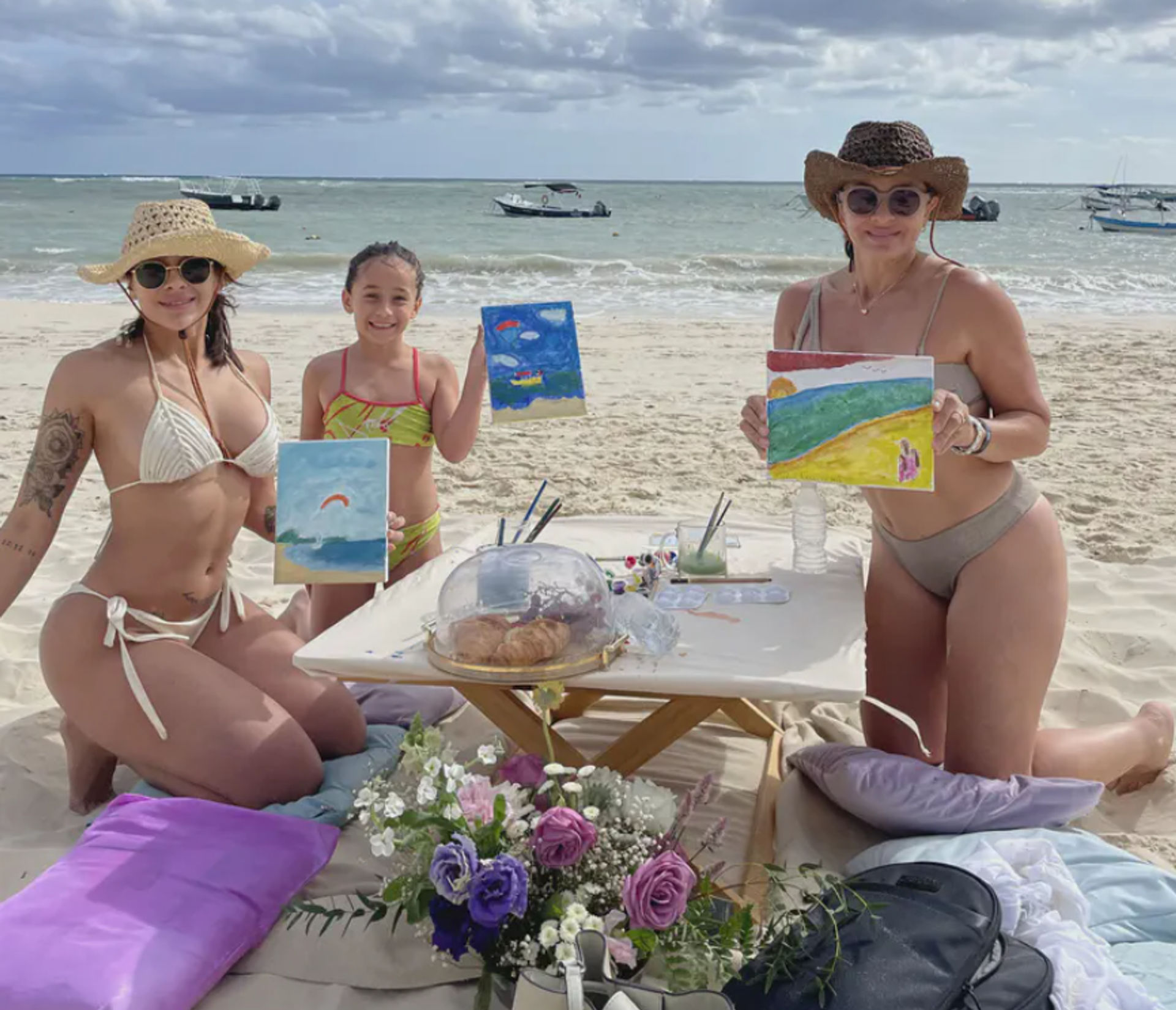 Sip & Paint Picnic Experience: Includes Art Supplies, Food, Drinks + Luxury Setup image 2