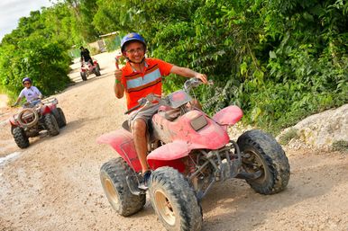 Extreme ATV Tour with Zip Line & Cenote Experience image 1
