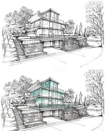 Elite Wine & Design Evening: Beginner-Friendly Architectural Drawing Class image 3