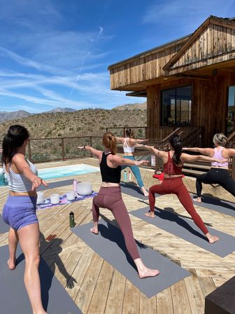 Private Group Yoga & Sound Bath at Your Palm Springs Home or Rental with Sound Healing Practitioner image 6