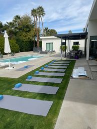 Private Group Yoga & Sound Bath at Your Palm Springs Home or Rental with Sound Healing Practitioner image 18