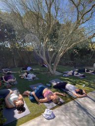 Private Group Yoga & Sound Bath at Your Palm Springs Home or Rental with Sound Healing Practitioner image 13