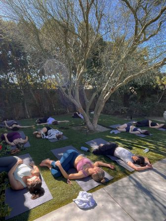 Private Group Yoga & Sound Bath at Your Palm Springs Home or Rental with Sound Healing Practitioner image 12