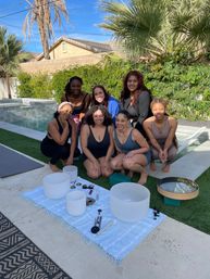 Private Group Yoga & Sound Bath at Your Palm Springs Home or Rental with Sound Healing Practitioner image 17