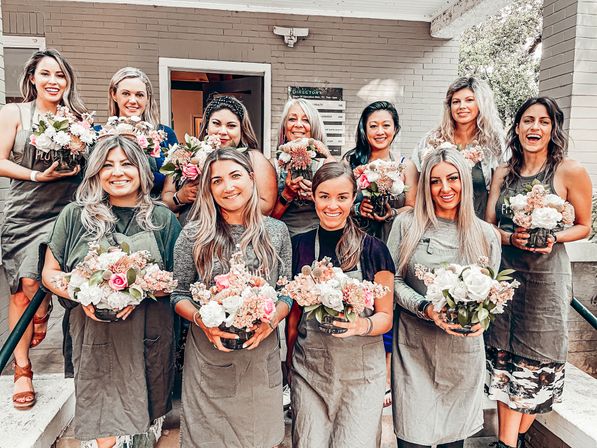 DIY Boozy Flower Arranging BYOB Party with Fresh Flowers at Your Location image 1
