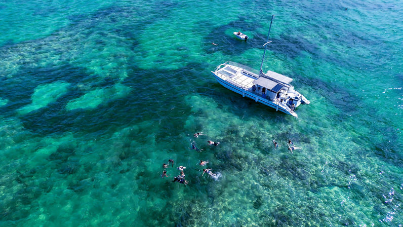 Private Boat with Snorkeling, BBQ & Natural Pool Visit image 1