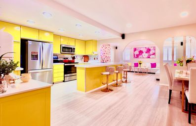 Pink Luxe Spa Retreat: TikTok House with Slide, Jacuzzi, & Stargazing Dome image 2