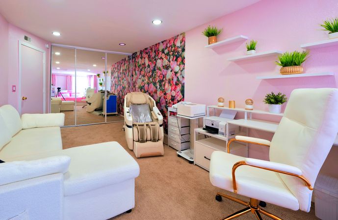 Pink Luxe Spa Retreat: TikTok House with Slide, Jacuzzi, & Stargazing Dome image 8