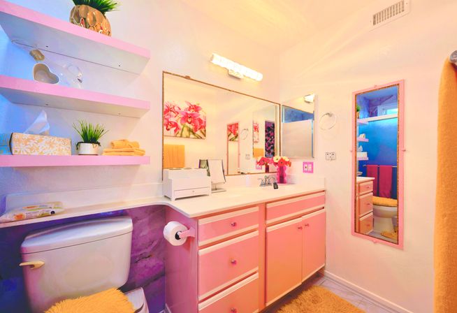 Pink Luxe Spa Retreat: TikTok House with Slide, Jacuzzi, & Stargazing Dome image 11