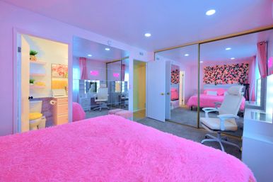 Pink Luxe Spa Retreat: TikTok House with Slide, Jacuzzi, & Stargazing Dome image 10