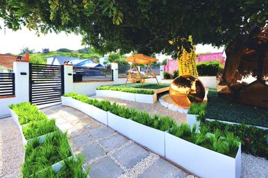 Pink Luxe Spa Retreat: TikTok House with Slide, Jacuzzi, & Stargazing Dome image 13