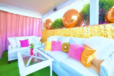 Pink Luxe Spa Retreat: TikTok House with Slide, Jacuzzi, & Stargazing Dome image 7