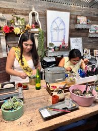 Bachelorette DIY Succulent Planting Party image 10