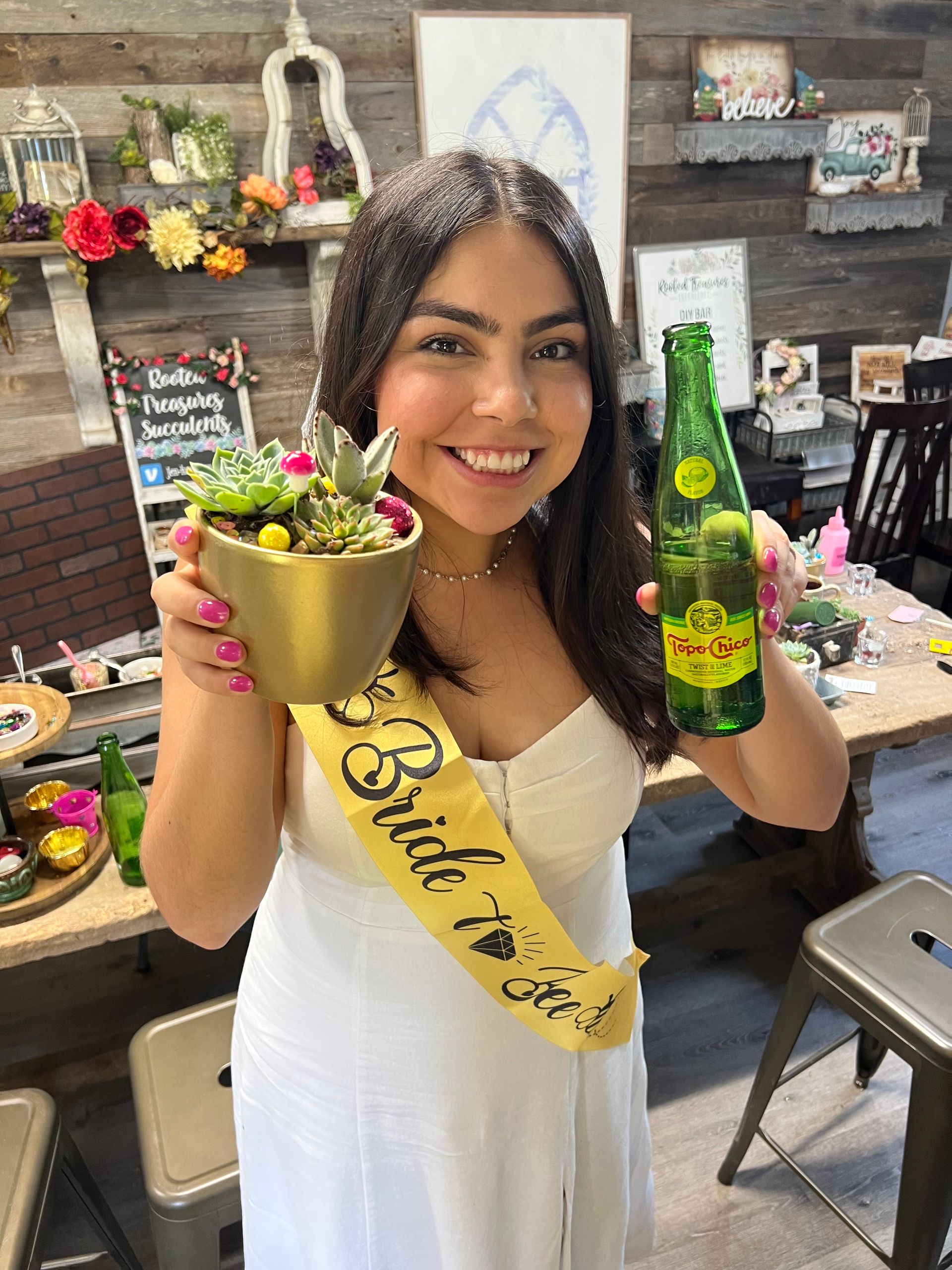 Bachelorette DIY Succulent Planting Party image 1